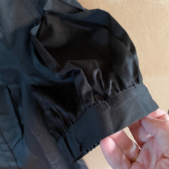 Never Worn Antonio Melani Julia Point Collar Puff Long Sleeve Button Front Satee - Picture 2 of 4